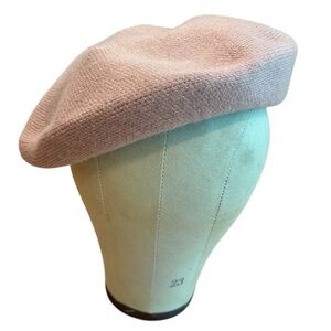 Molly Green Beret Pink Beige Hat NWT